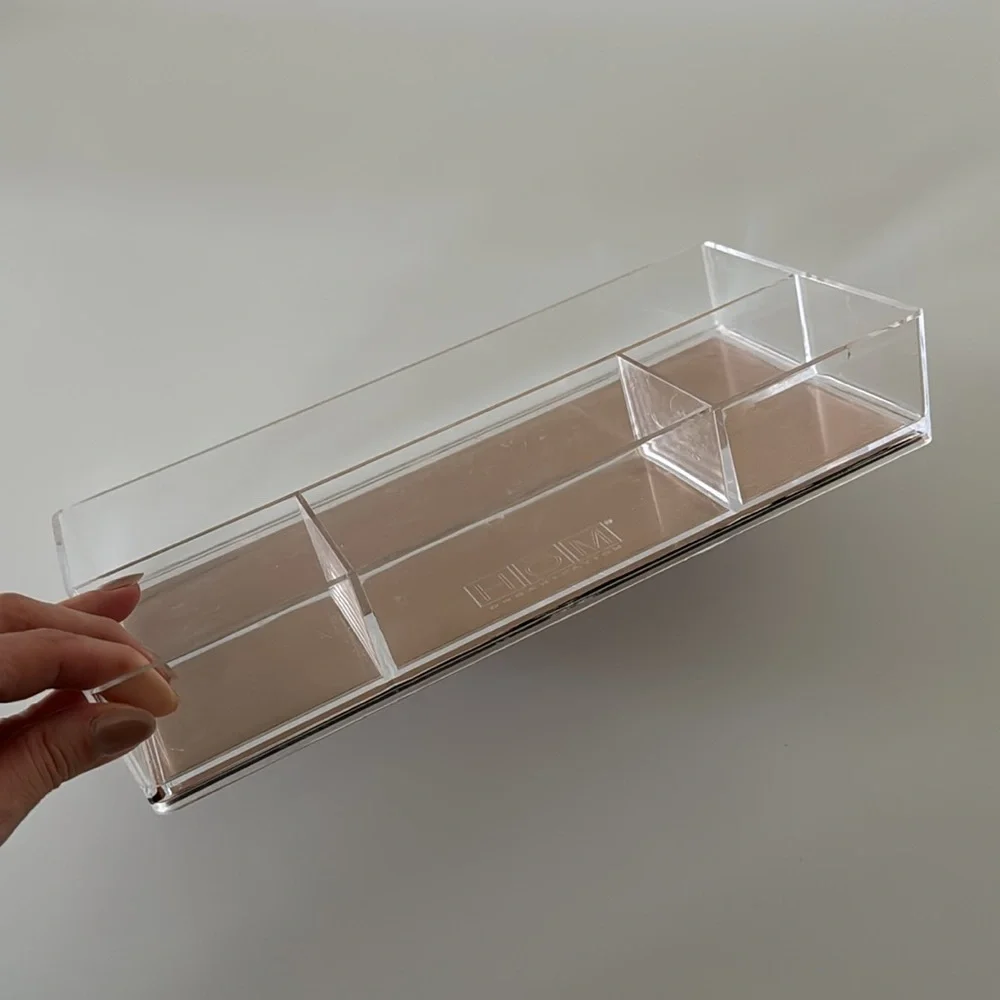 Rather HōM Organization Bin Makeup Drawer Organizer Acrylic Rose Gold
